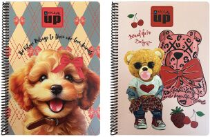 Fashion Bear-Scotch Dog Τετράδιο A4 Σπιράλ 2 Θεμάτων-2 Σχέδια (357-35440)