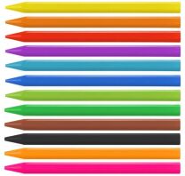 Milan Plastipastel Πλαστικά Χρώματα Τριγωνικά 12Τμχ (325-00330-022T12)