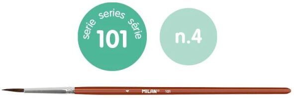 Milan Πινέλο Στρογγυλό 101 Νο 4 (325-00614-80304P)