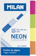 Milan Σελιδοδείκτες Neon Colour 4 Χρώματα 40 Φύλλα (325-01092-87039)