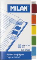 Milan Σελιδοδείκτες Translucent 5 Χρώματα 20 Φύλλα (325-01093-87000)