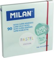 Milan Αυτοκόλλητα Χαρτάκια Σημειώσεων Super Sticky 76x76mm Pastel Blue (325-01107-41711P690)