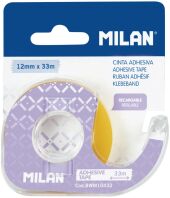 Milan Κολλητική Ταινία Διάφανη Με Βάση 12mm x 33m (325-01147-BWM10432)