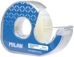Milan Κολλητική Ταινία Διάφανη Με Βάση 19mm x 33m (325-01155-BWM10422)