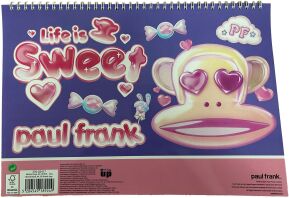 Paul Frank Fantasia Μπλοκ Ζωγραφικής Α4 30 Φύλλων (376-02417)