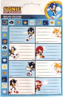 GIM Ετικέτα Με Αυτοκόλλητα 2Τμχ Sonic (775-40449)