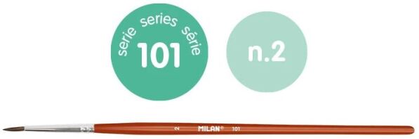Milan Πινέλο Στρογγυλό 101 Νο 2 (325-00613-80302P)