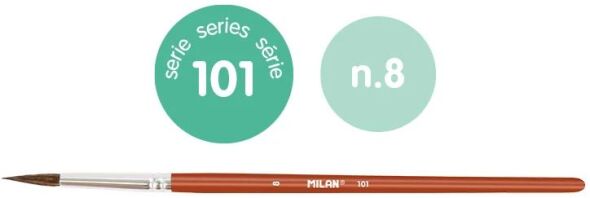 Milan Πινέλο Στρογγυλό 101 Νο 8 (325-00616-80308P)