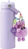 Funkyfish Παγούρι Με Μπρελόκ Purple Charms 500ml (300-30342)