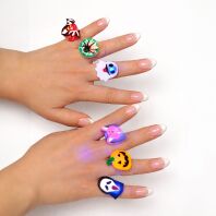 Halloween Σετ Δαχτυλίδια Led 2Τμχ (300-01216)