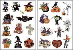 Halloween Clips Μαλλιών Cat-Pumpkin (300-01213)
