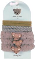 Funkyfish Bear Λαστιχάκια Μαλλιών Brown (300-30303)