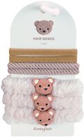 Funkyfish Bear Λαστιχάκια Μαλλιών White (300-30304)