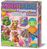 4M Γουρλοματάκια Ζωάκια Μαγνητάκια/Καρφίτσες-Κατασκευή (4M0640)