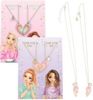 Top Model Necklace Σετ BFF Split Heart-2 Σχέδια (D13923)