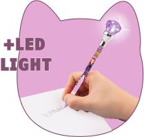 Top Model Στυλό Με Φως Rebel Kitty-3 Σχέδια-1Τμχ (D13180)