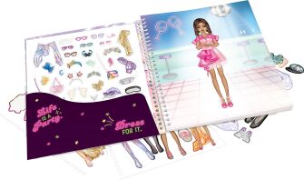 Top Model Μπλοκ Ζωγραφικής Με Αυτοκόλλητα-Dress Me Up Party (D13438)