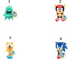 Sonic Λούτρινο 22cm W7-4 Σχέδια (JPA41448)