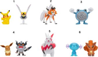 Pokemon Φιγούρες W18-6 Σχέδια (JW095007-W18)