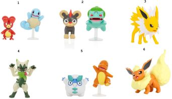 Pokemon Φιγούρες W19-6 Σχέδια (JW095007-W19)