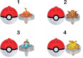 Pokemon Battle Spinner Με Φιγούρα-4 Σχέδια (JW004397)