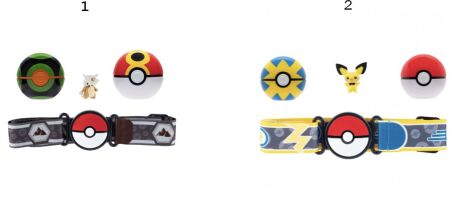 Pokemon Ζώνη Με 2 Clip'n Go W15-2 Σχέδια (JW095283-W15)