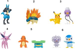 Pokemon Φιγούρες W23-6 Σχέδια (JW095007-W23)