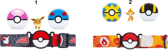 Pokemon Ζώνη Με 2 Clip'N Go W19-2 Σχέδια (JW095283-W19)