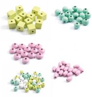 Djeco Κατασκευή Ξύλινων Κοσμημάτων-Λουλούδια (176-09808)