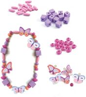 Djeco Κατασκευή Ξύλινων Κοσμημάτων-Πεταλούδες (176-09810)