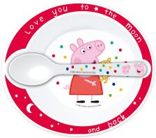 Stor Σετ Μπωλ Με Κουτάλι Peppa Pig (105587)