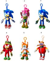 Sonic S1 Λούτρινο 15cm Μπρελόκ-6 Σχέδια (088763)