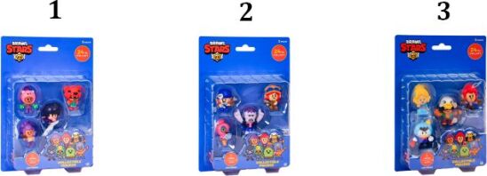 Brawl Stars S1 Φιγούρα 5Τμχ-3 Σχέδια (080227)
