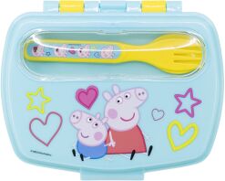 Stor Δοχείο Φαγητού Με Κουτάλι/Πιρούνι Peppa Pig (101787)