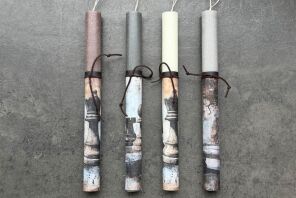 Λαμπάδα Ν.60 Ντεκουπάζ Σκάκι-4 Σχέδια (961-194-0095)