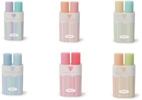 Inkiss Διπλές Αρωματικές Γόμες-6 Σχέδια-1Τμχ (NKW08000)