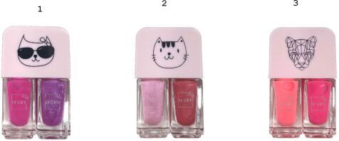 Lukky Βερνίκι Νυχιών Διπλό-3 Σχέδια (LUK11000)