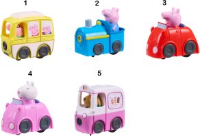 Peppa Pig Whizz Around Οχηματάκια Με Κίνηση-5 Σχέδια (08338/PPW00000)