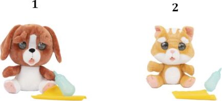 Emotion Pets Λούτρινο Σκυλάκι/Γατάκι-2 Σχέδια (MTM11000)