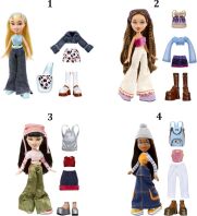 Bratz Κούκλα-4 Σχέδια (573401EUC)