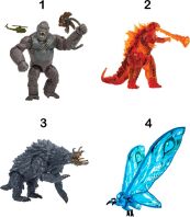 Godzilla X Kong Φιγούρα 15cm-4 Σχέδια (MNT01000)