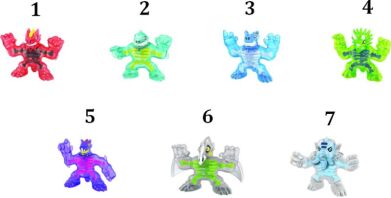 Goo Jit Zu Dino X-Ray Single Pack-7 Σχέδια (GJT24000)