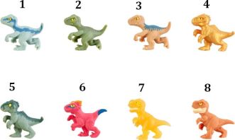 Goo Jit Zu Mini Jurassic Single Pack S1-8 Σχέδια (GJT27000)