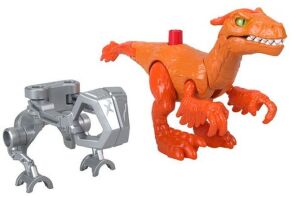 Fisher Price Imaginext-Jurassic World 3 Δεινόσαυρος Με Φίμωτρο-3 Σχέδια (GVV67)