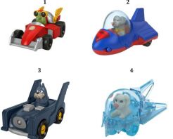 DC Super Pets-Super Pet Με Όχημα-4 Σχέδια (HGL20)