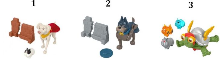 DC Super Pets-Super Pet Με Αξεσουάρ-3 Σχέδια (HGL08)