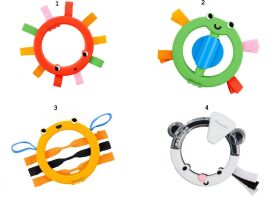 Fisher Price Κουδουνίστρες Ζωάκια-4 Σχέδια (JKW53)