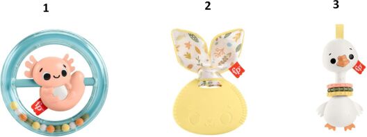 Fisher Price Sensimals-Ζωάκια-3 Σχέδια (HRB19)