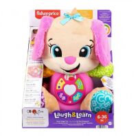 Fisher Price Laugh & Learn Εκπαιδευτικό Σκυλάκι Smart Stages Ροζ (JFD34)
