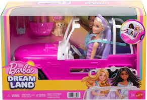 Barbie Σετ 2 Κούκλες & Jeep (JMP80)